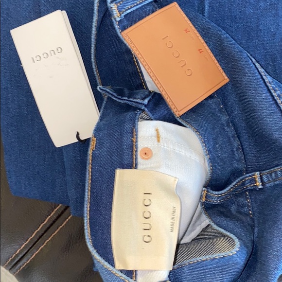 Gucci Embroidered Butterfly Jeans - Picture 7 of 7